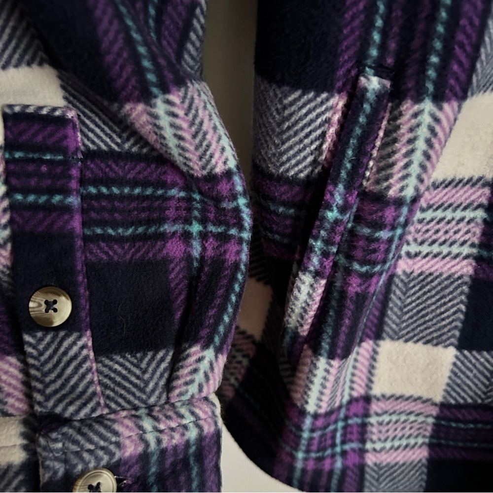 Soho Threads Fleece Shacket Large - Picture 4 of 8